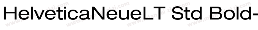 HelveticaNeueLT Std Bold字体转换